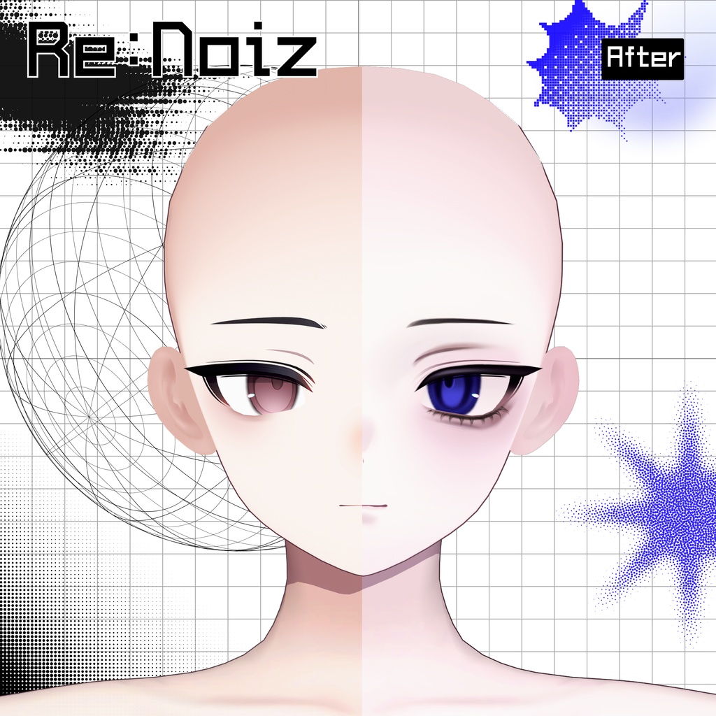 【4アバター対応】📁DEFAULT⚠ // Makeup texture