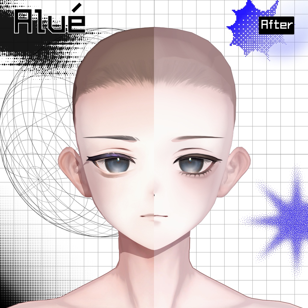 【4アバター対応】📁DEFAULT⚠ // Makeup texture