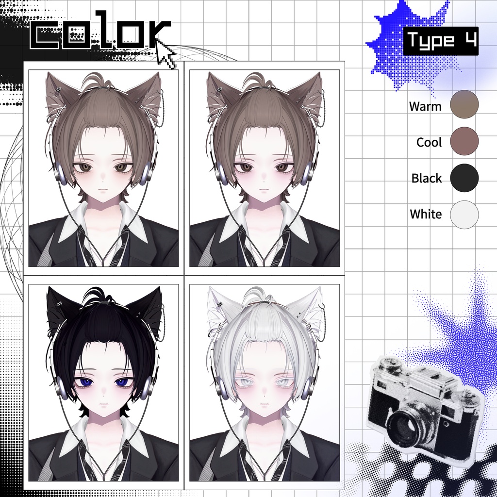 【4アバター対応】📁DEFAULT⚠ // Makeup texture