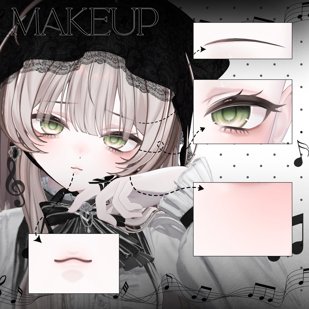 SALE【Eku / エク】♪₊˚ Lulu Note Makeup ˚₊♪