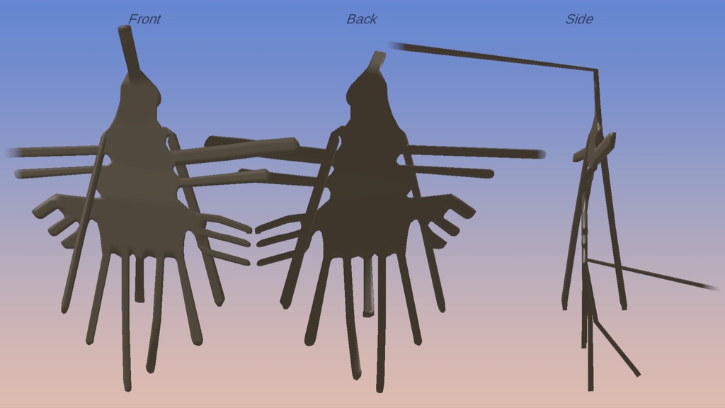 ヒューマノイドボーン入り ナスカの地上絵 「ハチドリ」