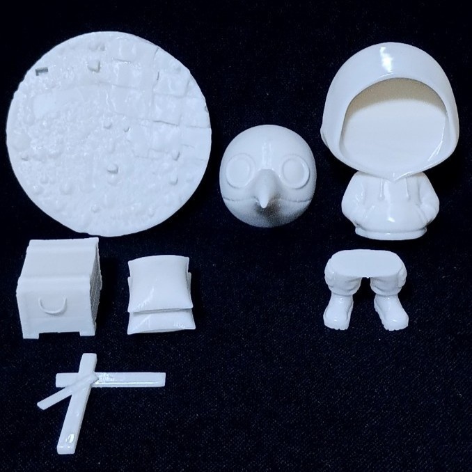 〈光造形3Dプリンタ出力レジンキット〉マスクさん