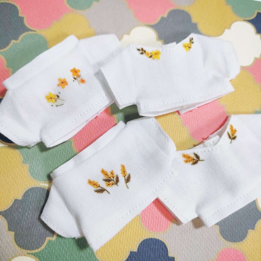 10cmぬいフラワープリントTシャツ【残り1点ずつ】