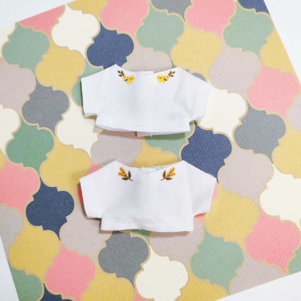 10cmぬいフラワープリントTシャツ【残り1点ずつ】