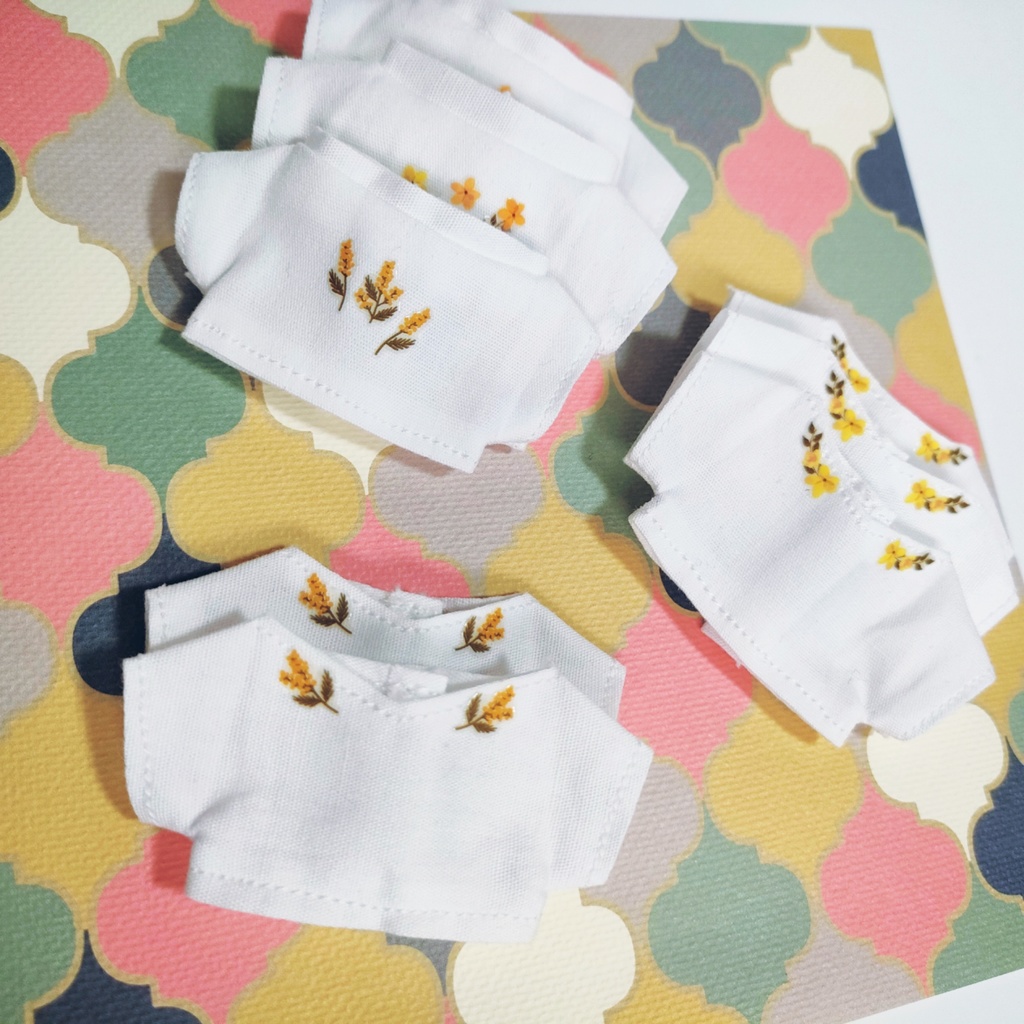 10cmぬいフラワープリントTシャツ【残り1点ずつ】