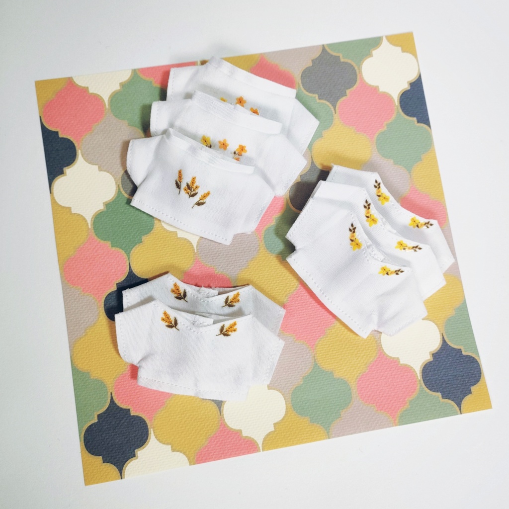 10cmぬいフラワープリントTシャツ【残り1点ずつ】