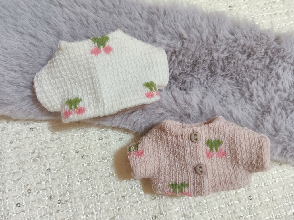 10cmぬい 2WAYニット さくらんぼ