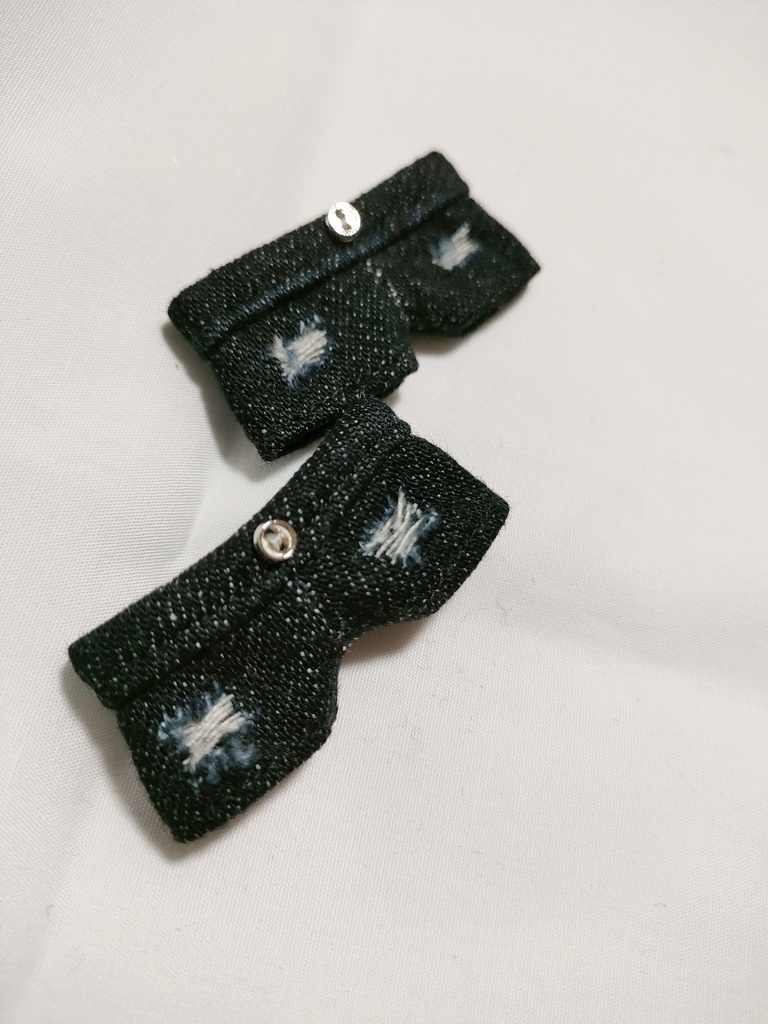 10cmぬいダメージデニム