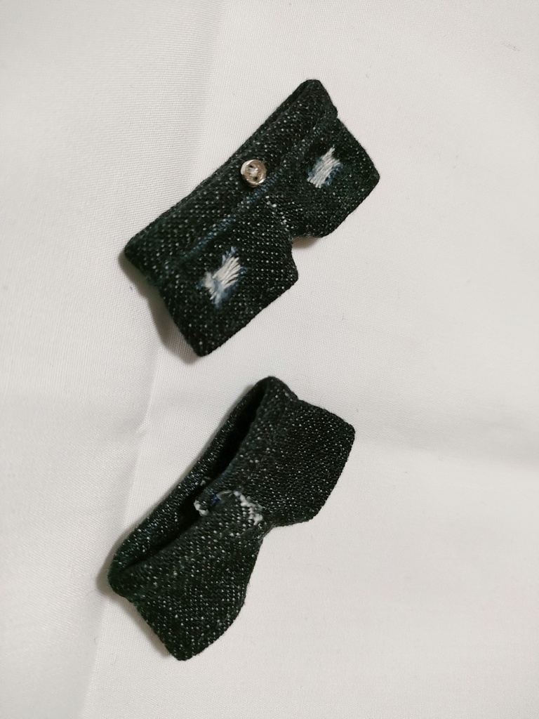 10cmぬいダメージデニム