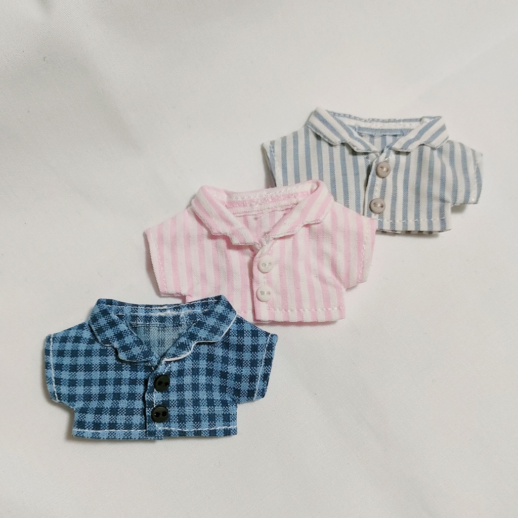 10cmぬい 開襟シャツ