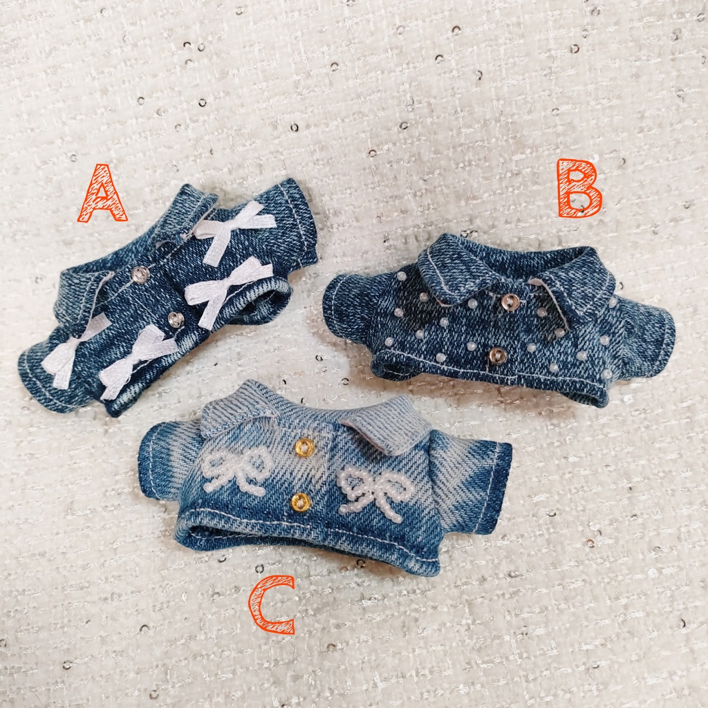 リボンデニムジャケット