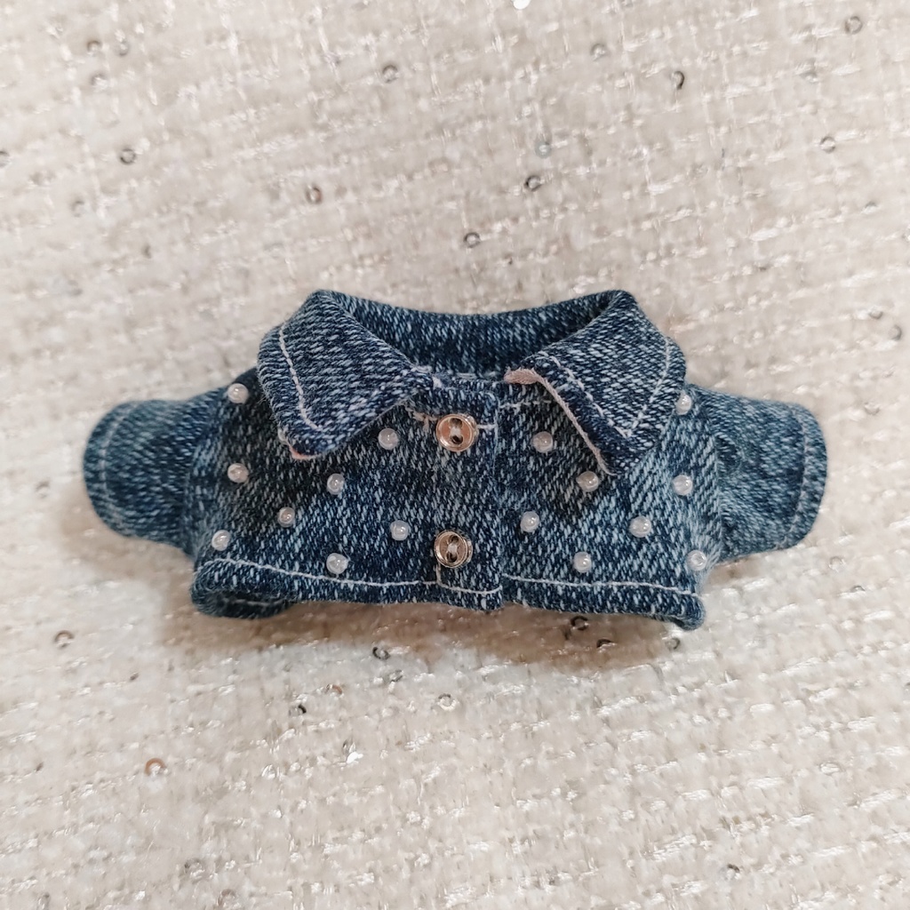 リボンデニムジャケット