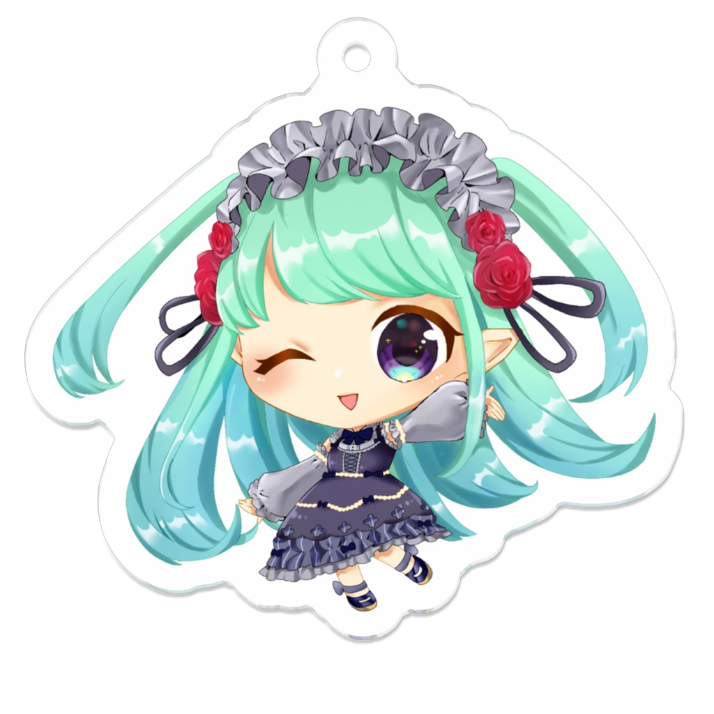 デフォルメmint アクリルキーホルダー