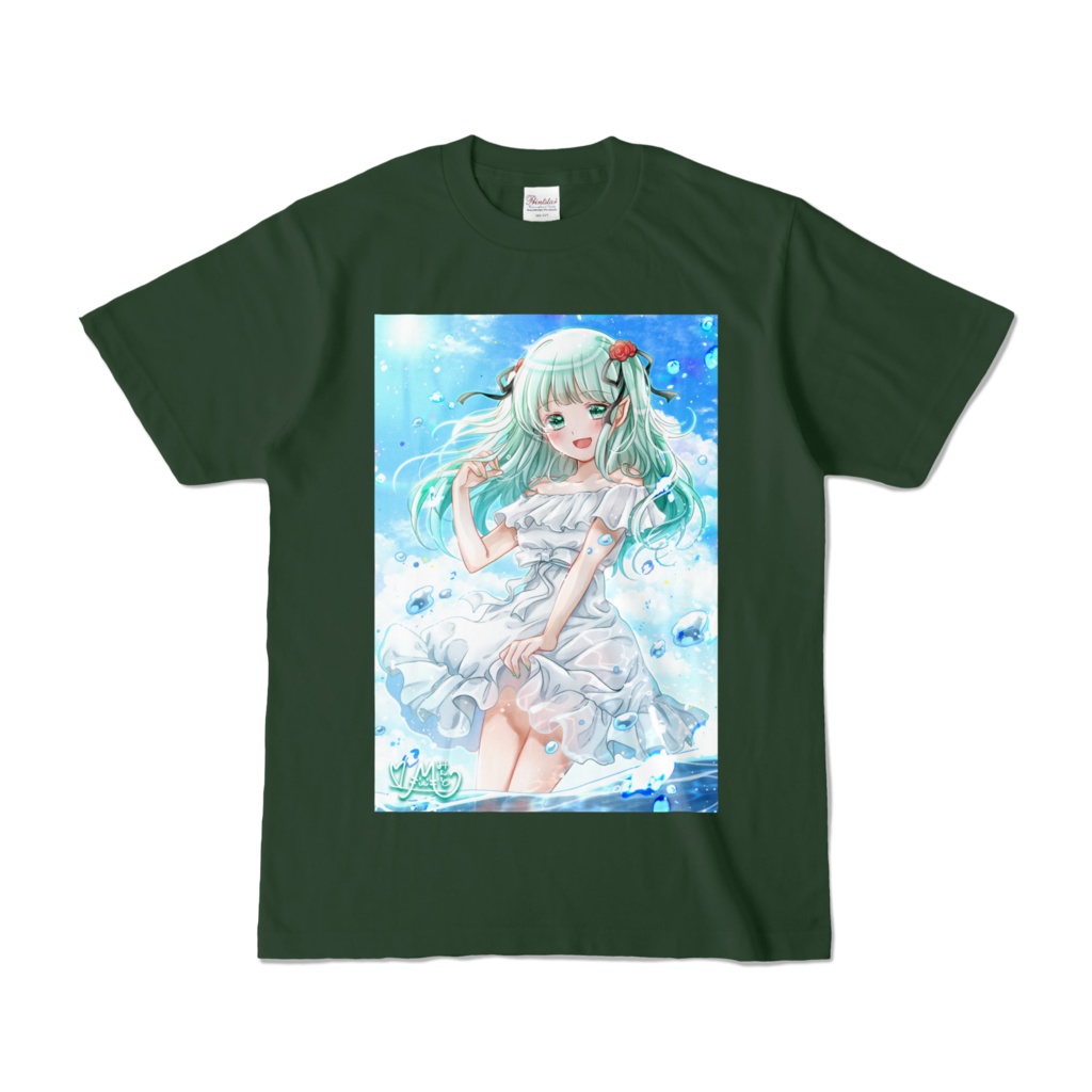 mint 夏カラーTシャツ 濃緑🌿