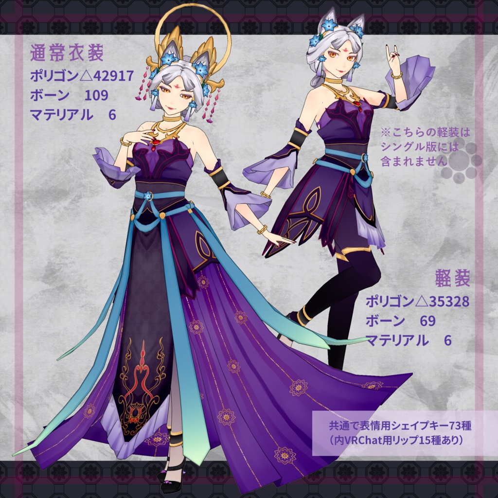 【オリジナル3Dモデル】shiliu(石榴)/VRM・FBX