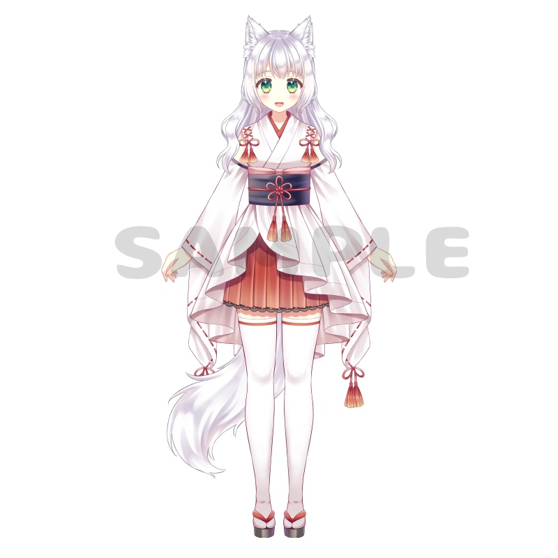 Live2D用パーツ分けイラストオーダーページ