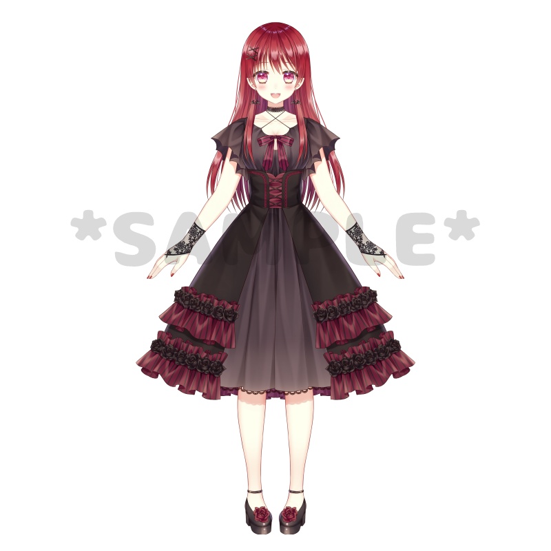 Live2D用パーツ分けイラストオーダーページ