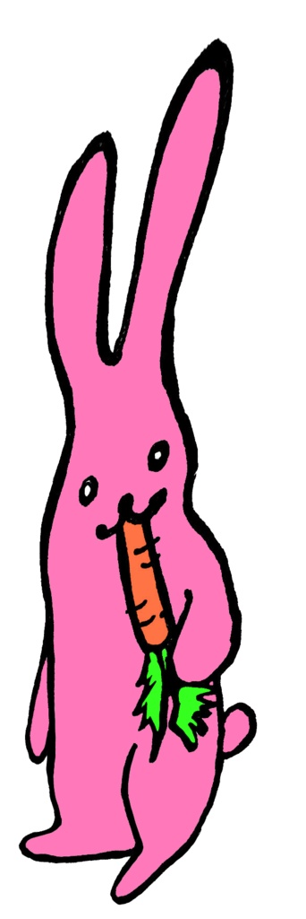 ゆがみうさぎピンクマステ