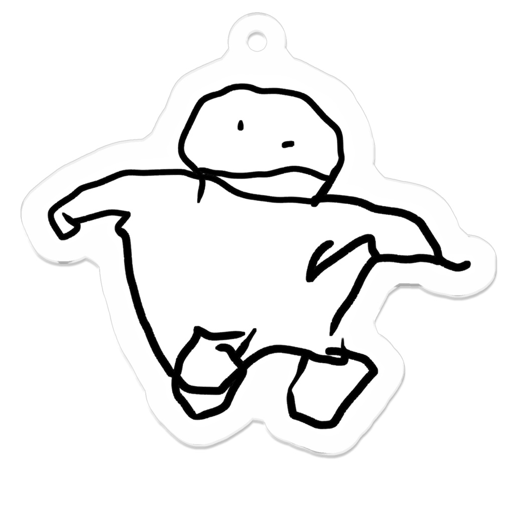 おえかきキーホルダー(おすわり)