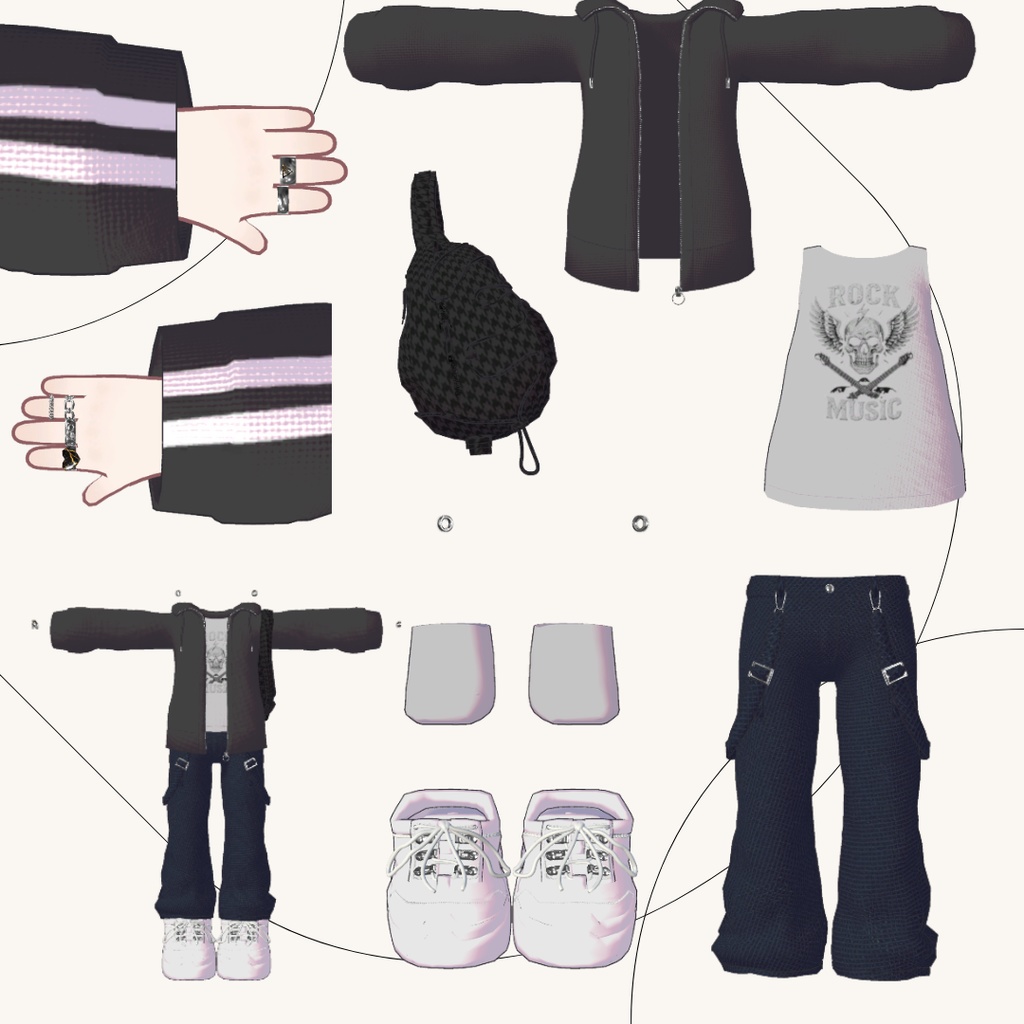 🎸008🎸【キプフェル対応】【まめフレンズ素体】