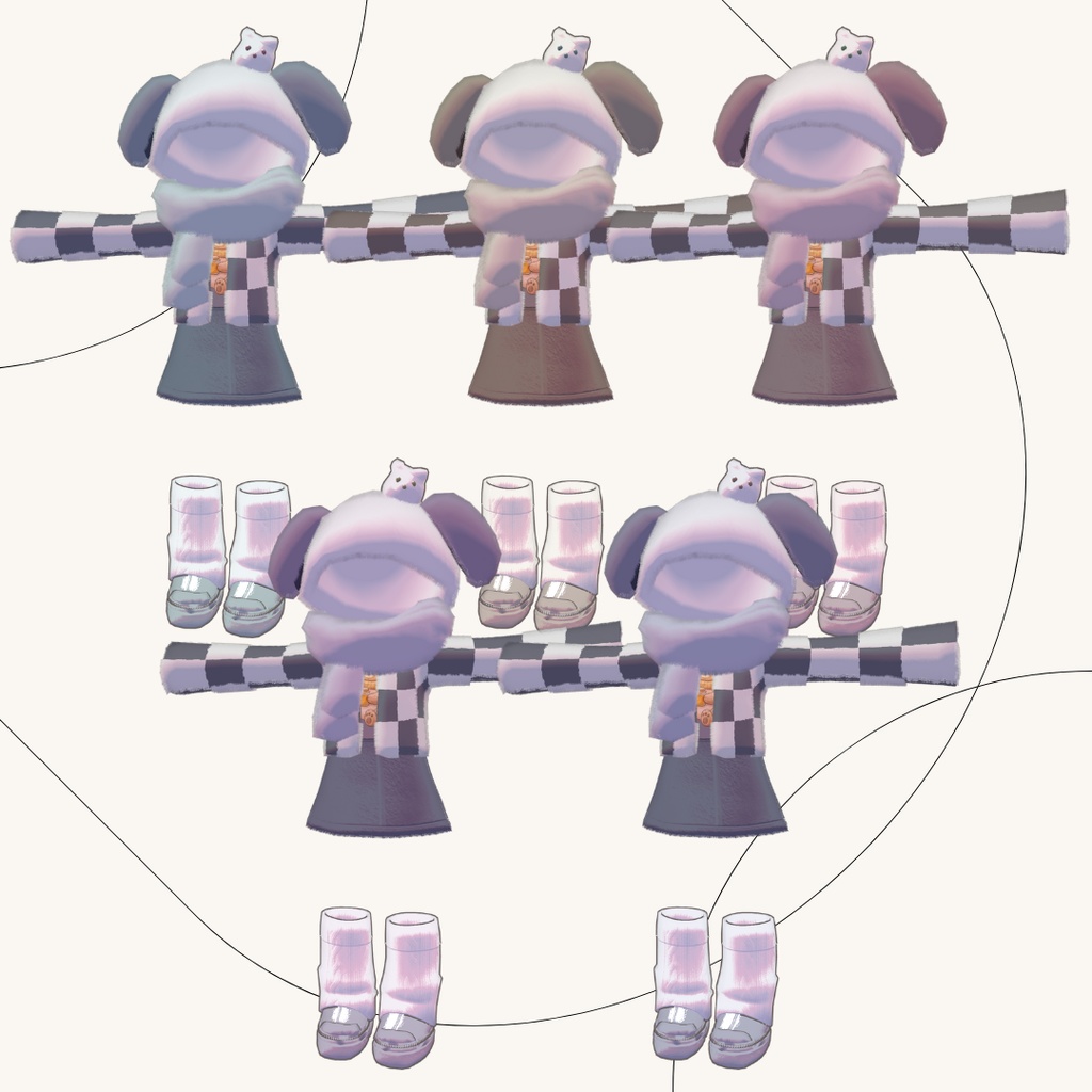 🐻018🐻【キプフェル対応】【まめフレンズ素体】