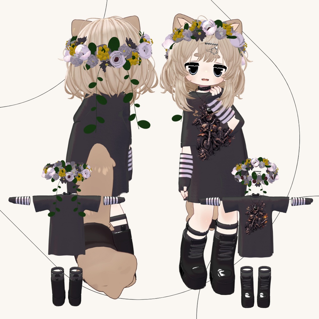 🌸020🌸【キプフェル対応】【まめフレンズ素体】