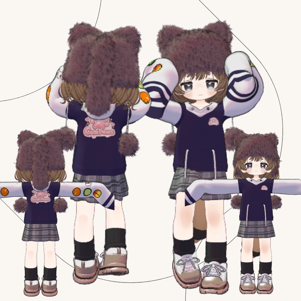 🦊021🦊【キプフェル対応】【まめフレンズ素体】