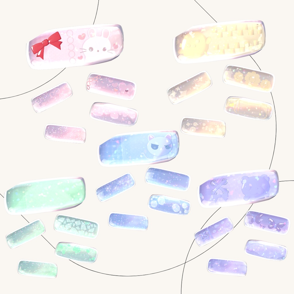 ぷくぷくばんそうこう【キプフェル対応】【まめフレンズ素体】