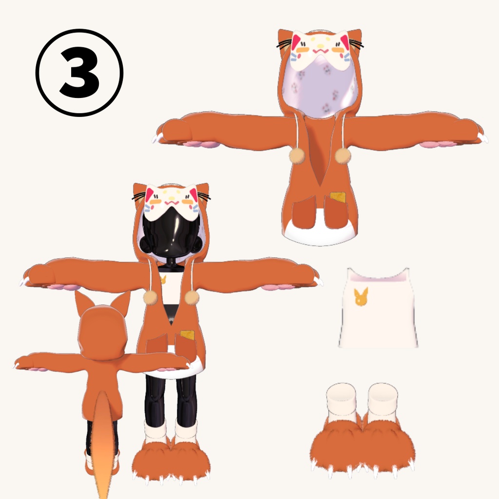 028【キプフェル対応】【まめフレンズ素体】