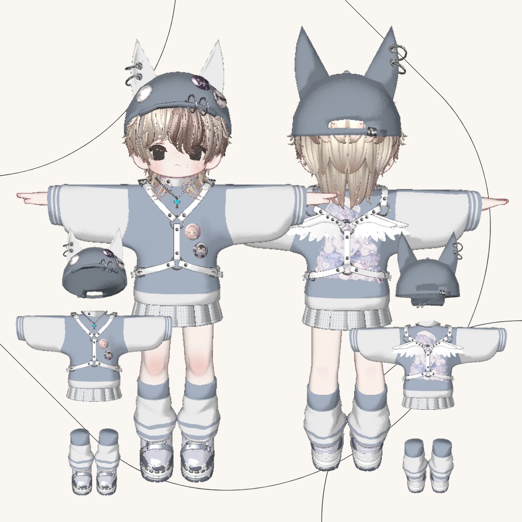 ✔️030【キプフェル対応】【まめフレンズ素体】