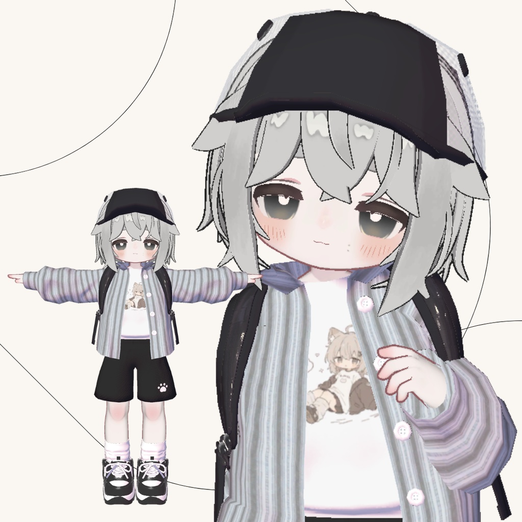 ✔️031【キプフェル対応】【まめフレンズ素体】