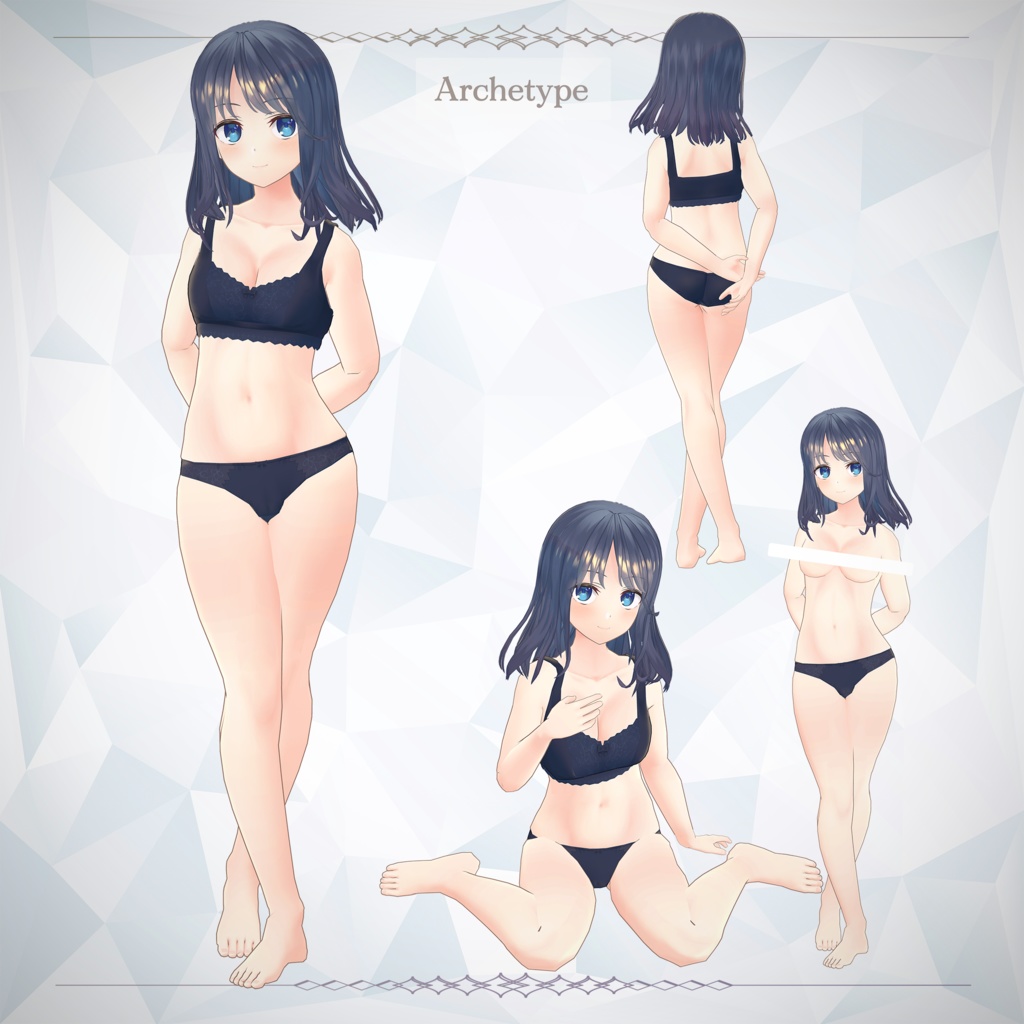 【オリジナル3Dモデル】 Rino 素体<PB対応済>