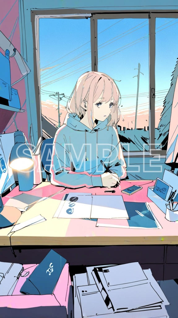 夜の静けさに包まれて（スマホ用オリジナル）