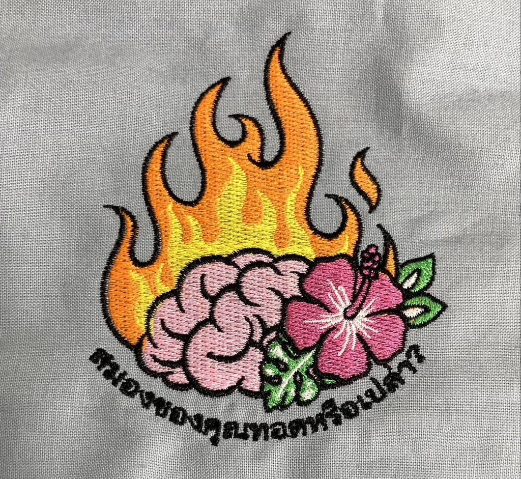 🧠脳みそ焼けてる系Tシャツ【改】🌺