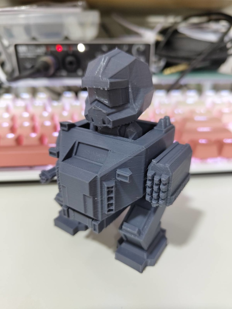 【無料配布】【3Dモデル】EXO-45 パトリオット・エクソスーツのちびキャラ【ヘルダイバー2】