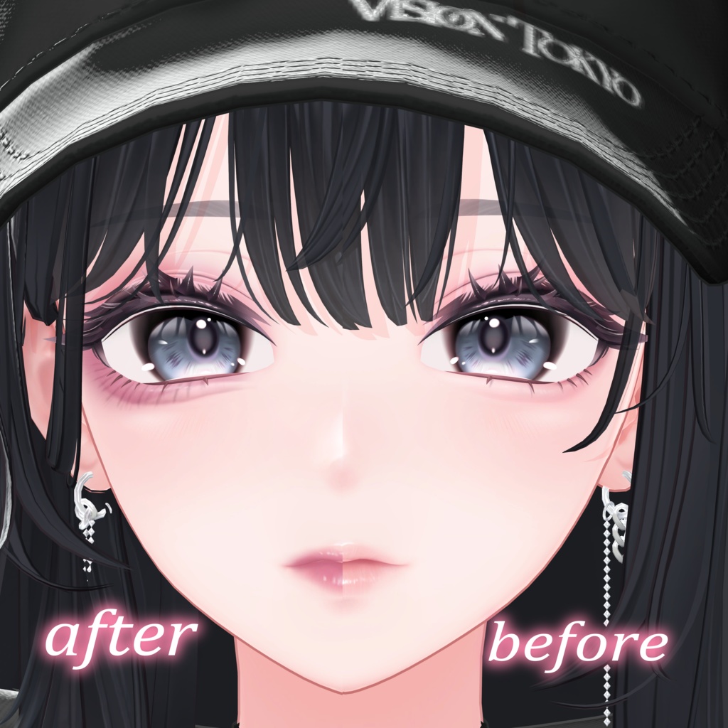♡きゅるふわ♡menhera make up texture for misaki