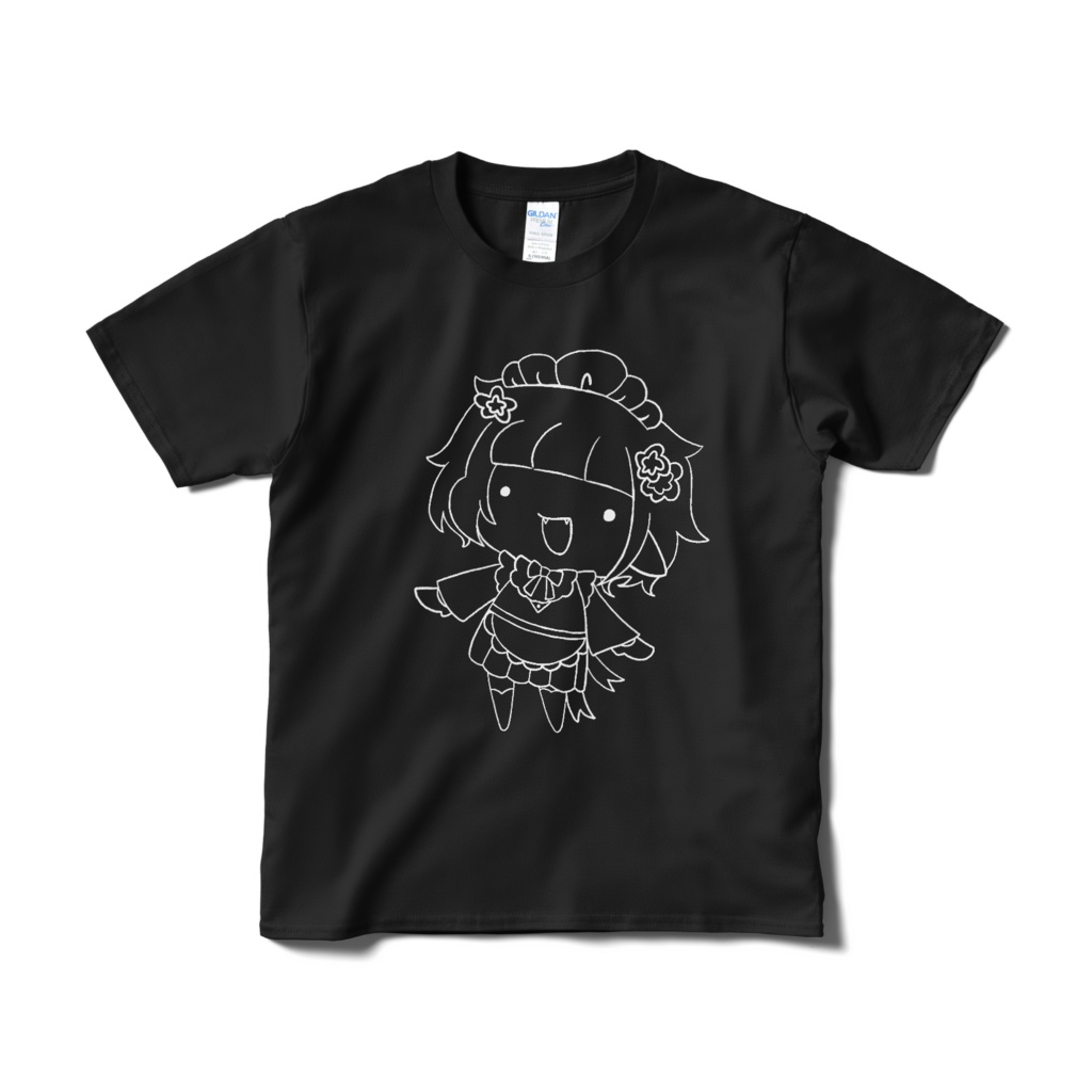 線だけさらちゃんＴシャツ(黒)