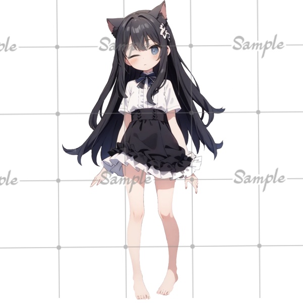 IRIAM立ち絵、差分付き