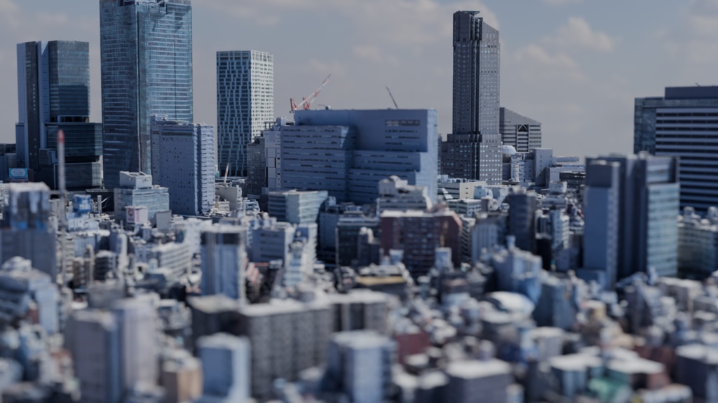 Shibuya MAP 渋谷駅【3Dモデル 3DModel】
