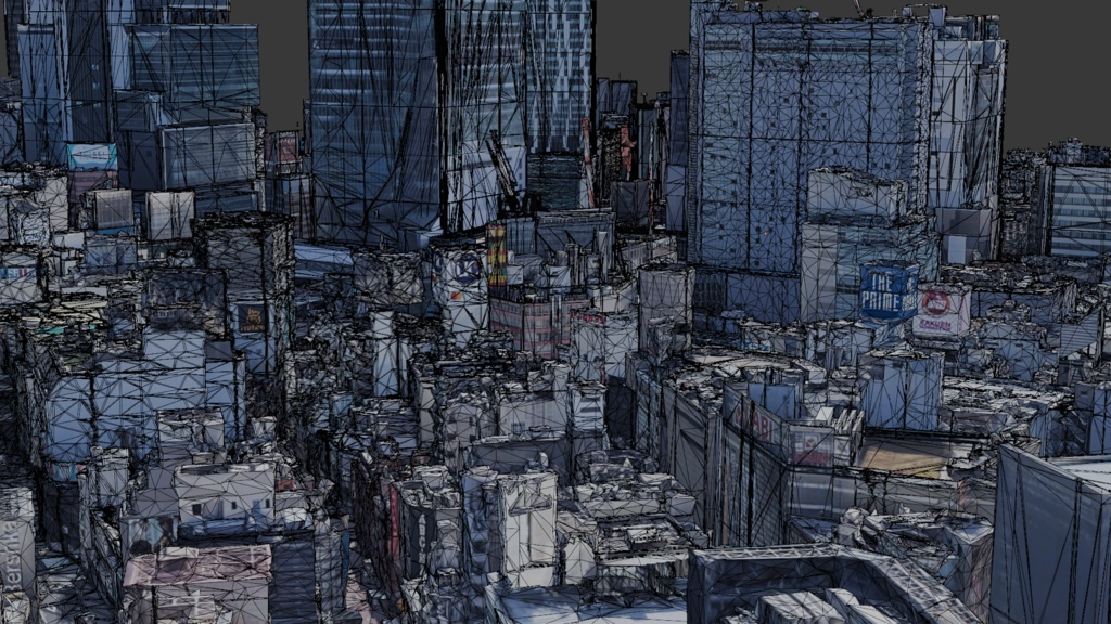 Shibuya MAP 渋谷駅【3Dモデル 3DModel】