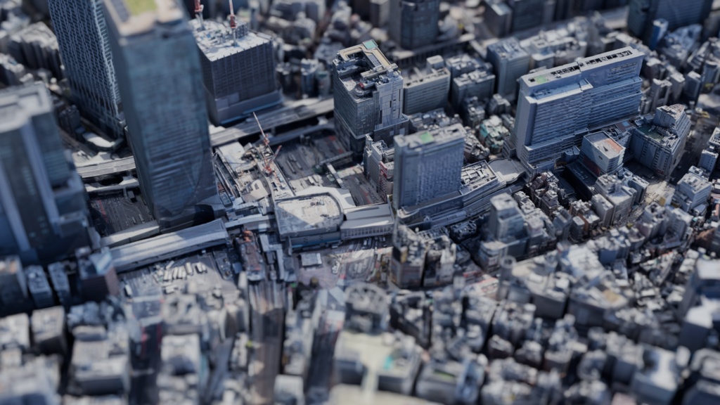 Shibuya MAP 渋谷駅【3Dモデル 3DModel】