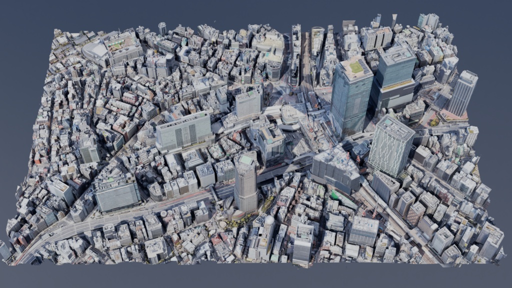 Shibuya MAP 渋谷駅【3Dモデル 3DModel】