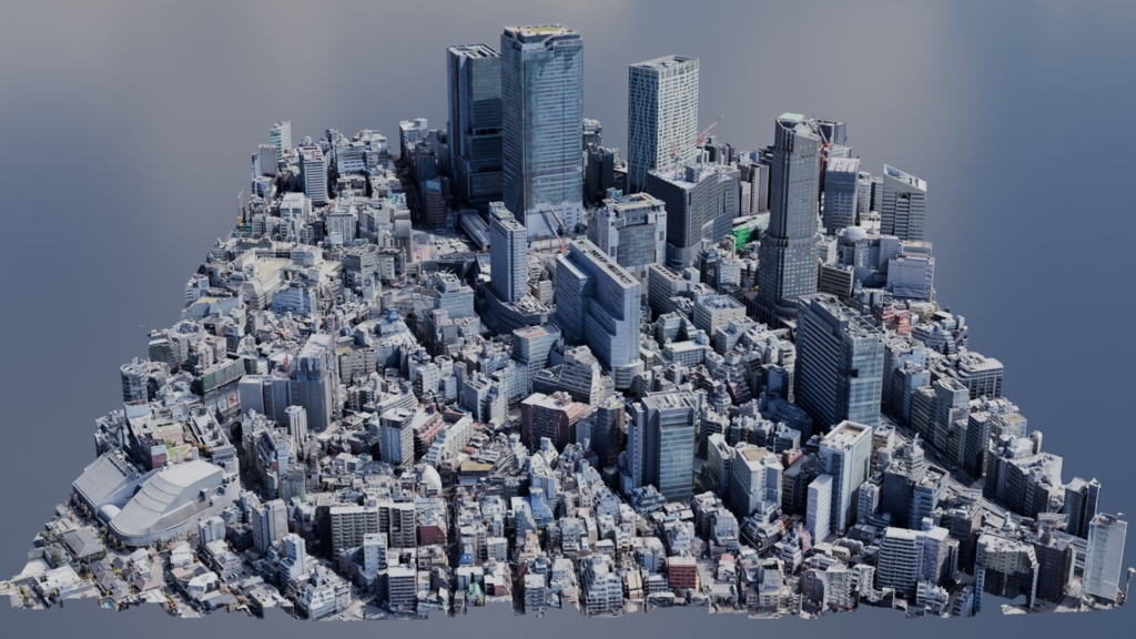 Shibuya MAP 渋谷駅【3Dモデル 3DModel】