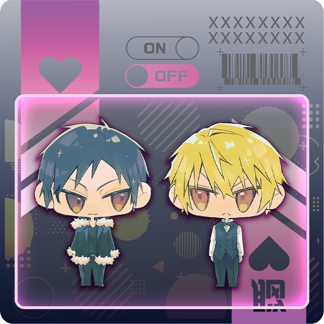 ブリスター風アクリルキーホルダー