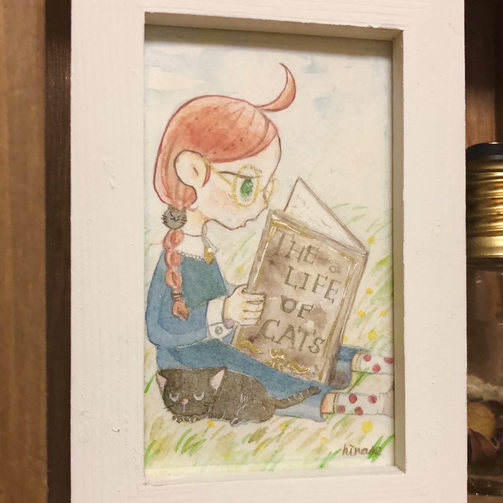 原画「小さな猫好き」