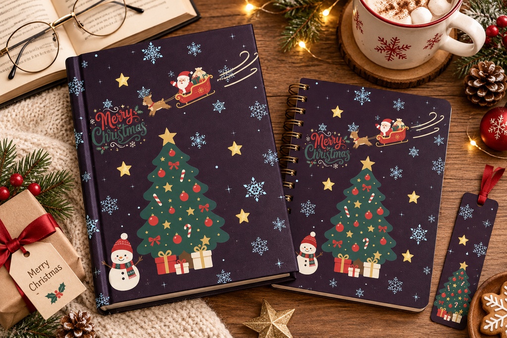 かわいいクリスマス デジタルペーパー 9枚セット|サンタ・トナカイ・ツリー|Christmas Pattern