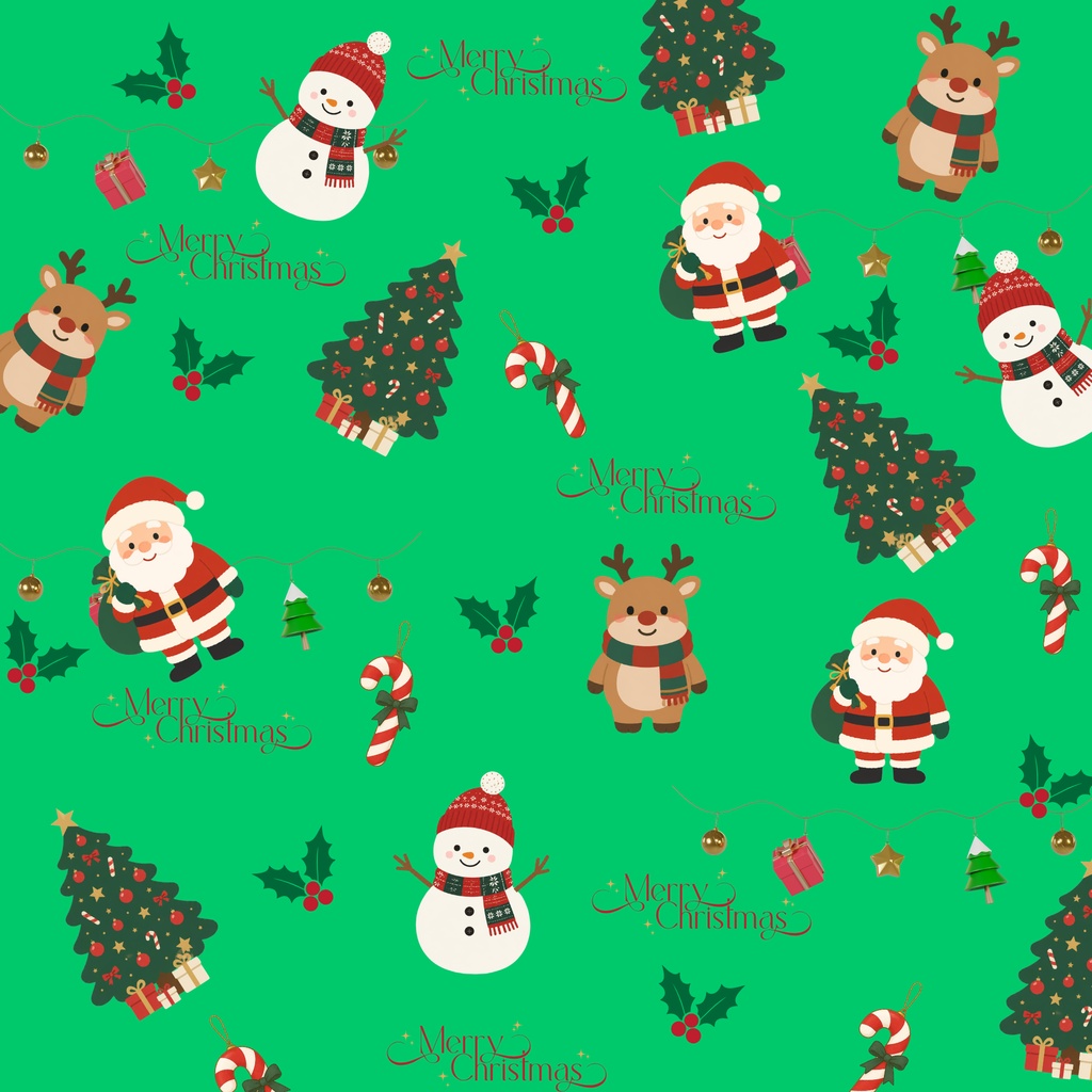 ほっこりクリスマス&柴犬 デジタルペーパー 9枚セット|Christmas Pattern Paper