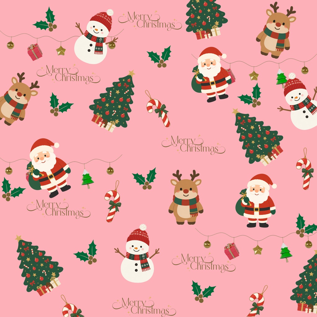ほっこりクリスマス&柴犬 デジタルペーパー 9枚セット|Christmas Pattern Paper