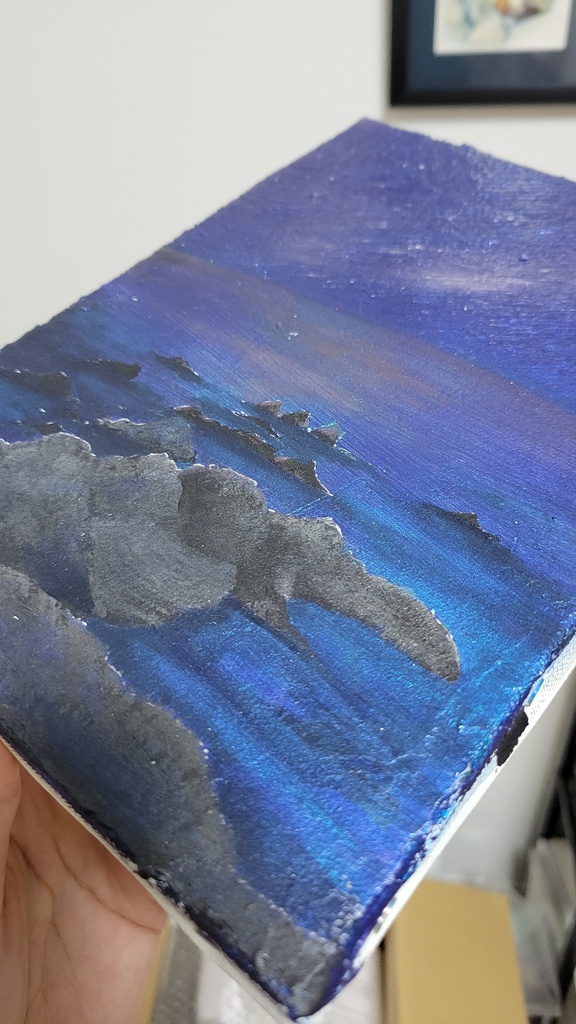 【キャンバス作品】星降る夜の室戸岬