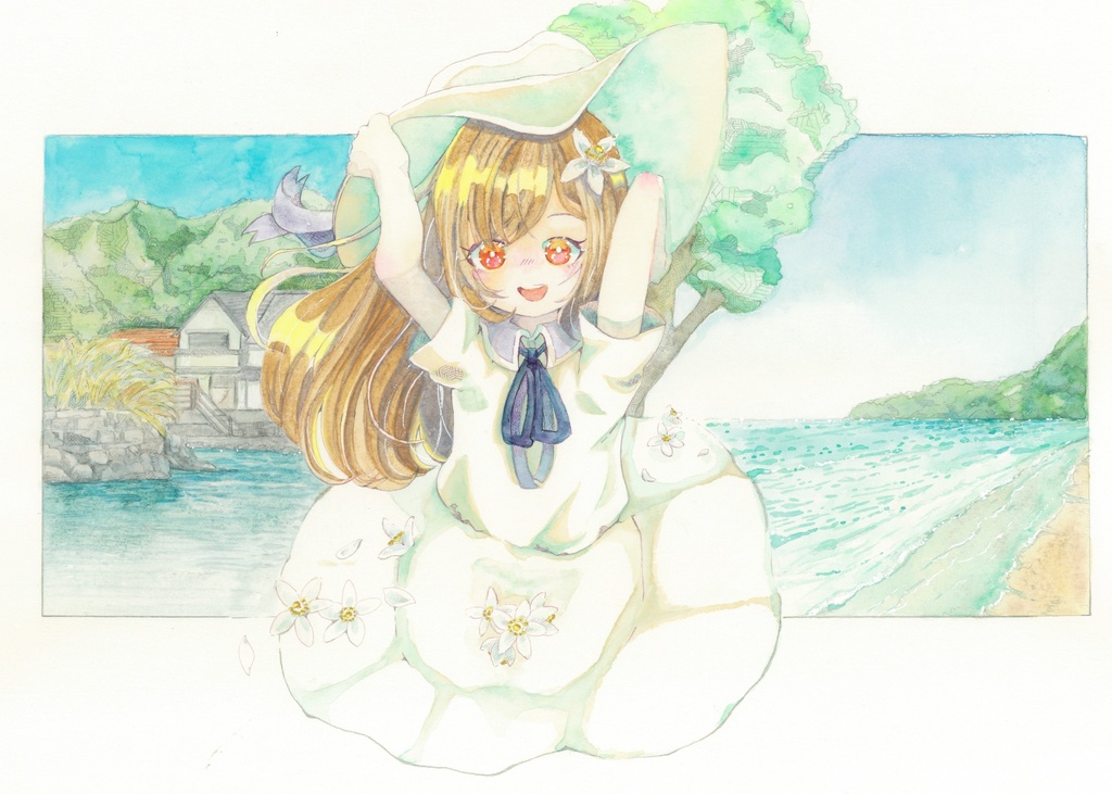 額装原画・ポンカンの季節